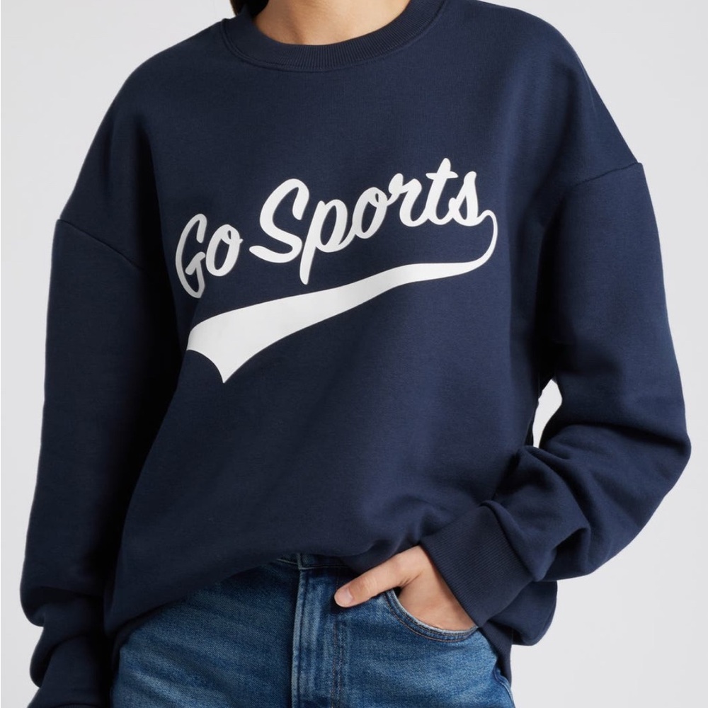 Navy Blue 'Go Sports' Sweatshirt